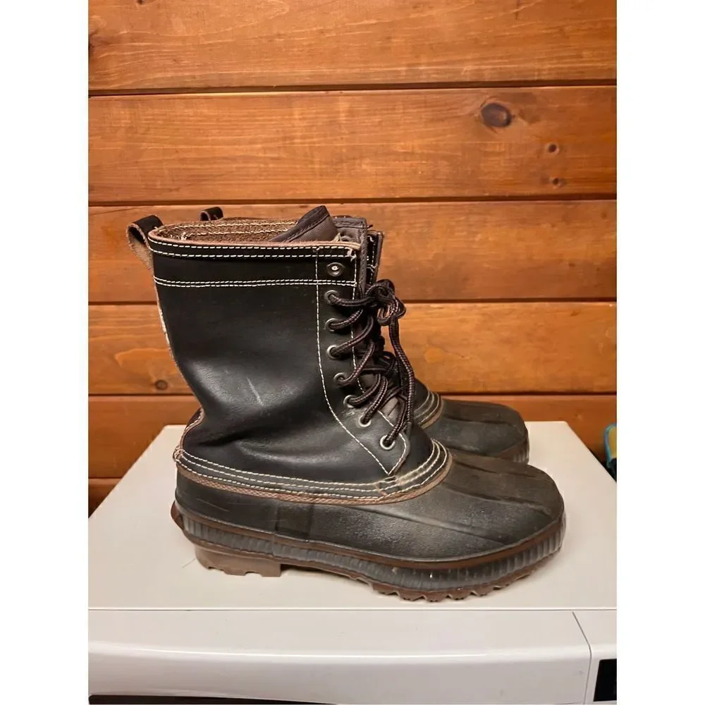 Rugged Outback Thinsulate Duck Boots Sz 7 black